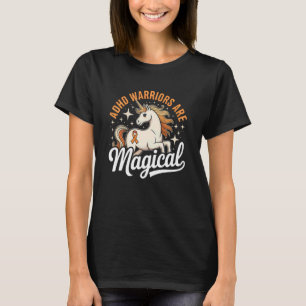 T-shirt Sensibilisation Licorne Magique Guerrier TDAH
