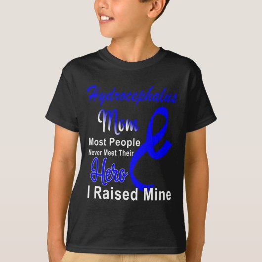 T-shirt Sensibilisation Maman Blue Ribbon Mère Soutien (Devant)