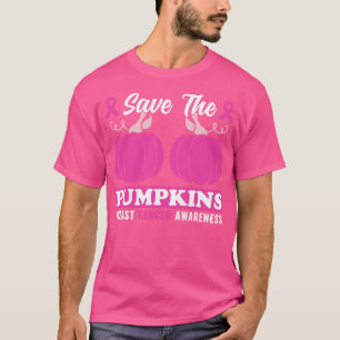 T-shirt Sensibilisation Octobre rose Halloween Citrouilles