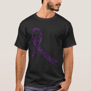 T-shirt Sensibilisation Ruban Purple Toxicomanie Récupérat