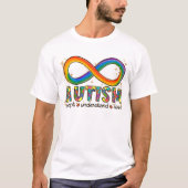 T-shirt Sensibilisation sur l'autisme Accepter, Amour, Com (Devant)