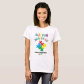 T-shirt Sensibilisation sur l'autisme ACCEPTER COMPRENDRE (Devant entier)