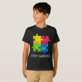 T-shirt Sensibilisation sur l'autisme Allumez-le en bleu (Devant entier)