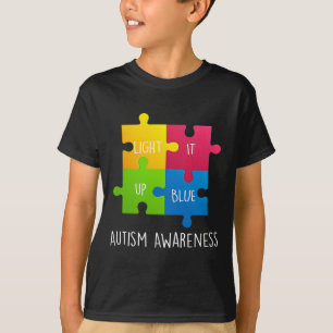 T-shirt Sensibilisation sur l'autisme Allumez-le en bleu