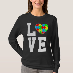 T-shirt Sensibilisation sur l'autisme Amour Autisme Coeur