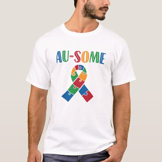 T-shirt Sensibilisation sur l'autisme Au-Quelques (Devant)