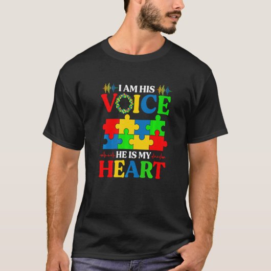 T-shirt Sensibilisation sur l'autisme Autiste Je Suis Sa V (Devant)