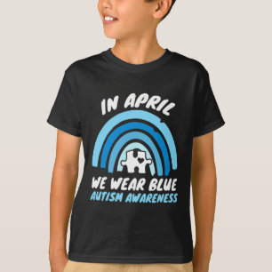 T-shirt Sensibilisation sur l'autisme Bleu Avril Aimer Sup