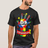 T-shirt Sensibilisation sur l'autisme Boy Kids Brother Puz (Devant)