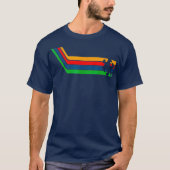 T-shirt Sensibilisation sur l'autisme Cadeau Retro Stripes (Devant)