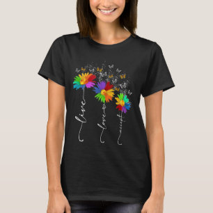 T-shirt Sensibilisation sur l'autisme Chemise Live Amour A