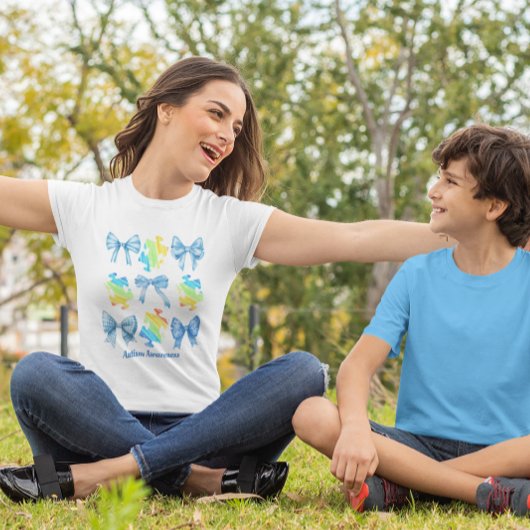 T-shirt Sensibilisation sur l'autisme Coquette Design Auti