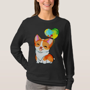 T-shirt Sensibilisation sur l'autisme Corgi Chien Chien Ch