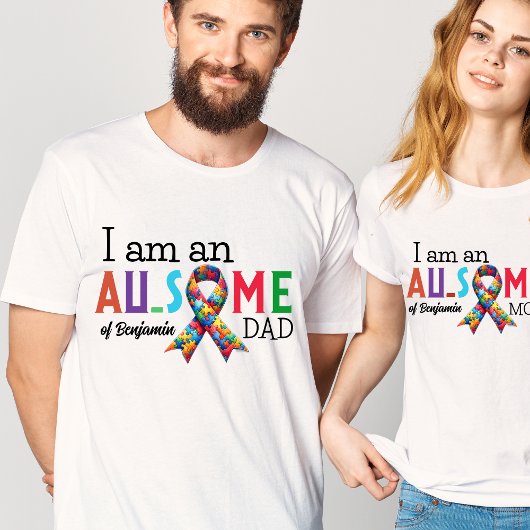 T-SHIRT SENSIBILISATION SUR L'AUTISME DAD