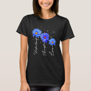 T-shirt Sensibilisation sur l'autisme Daisy Flower Accepte