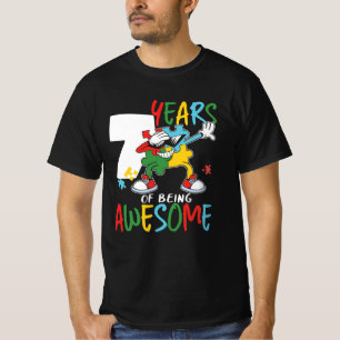 T-shirt Sensibilisation sur l'autisme D'Anniversaire De 7