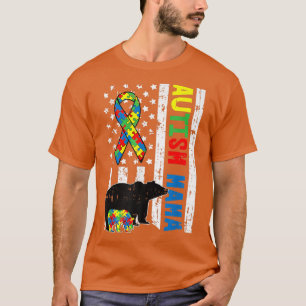 T-shirt Sensibilisation sur l'autisme de famille Mama Bear