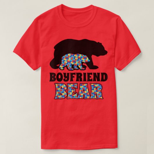 T-shirt Sensibilisation sur l'autisme de l'ours de copain (Design devant)