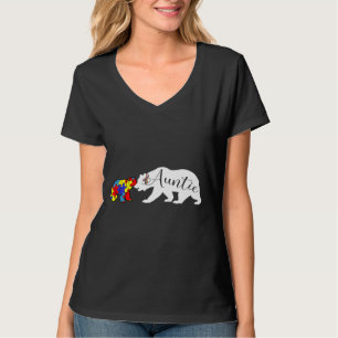 T-shirt Sensibilisation sur l'autisme de l'ours de cravate
