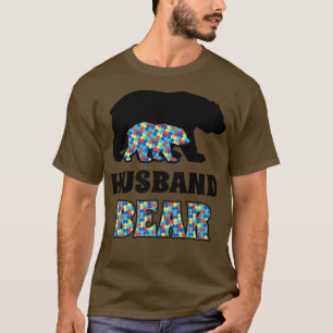 T-shirt Sensibilisation sur l'autisme de l'ours du mari Pr