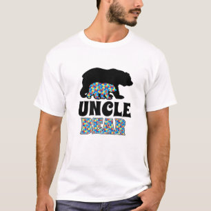 T-shirt Sensibilisation sur l'autisme de l'ours oncle