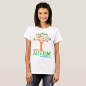 T-shirt Sensibilisation sur l'autisme de soutien (Devant entier)