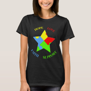 T-shirt Sensibilisation sur l'autisme de soutien de Hope L