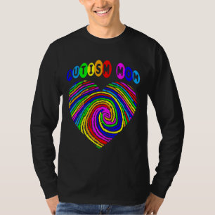 T-shirt Sensibilisation sur l'autisme d'empreintes digital
