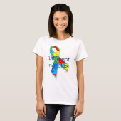 T-shirt Sensibilisation sur l'autisme Différent pas moins  (Devant entier)