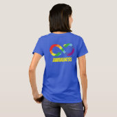 T-shirt Sensibilisation sur l'autisme d'infini avant et ar (Dos entier)
