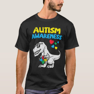T-shirt Sensibilisation sur l'autisme Dino Autistic Toddle