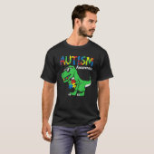 T-shirt Sensibilisation sur l'autisme Dino Autistic Toddle (Devant entier)