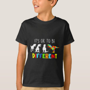 T-shirt Sensibilisation sur l'autisme Dinosaur Enfants Gar