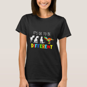 T-shirt Sensibilisation sur l'autisme Dinosaur Enfants Gar
