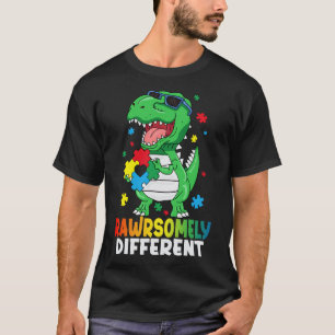 T-shirt Sensibilisation sur l'autisme Dinosaure radicaleme