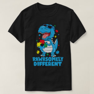 T-shirt Sensibilisation sur l'autisme Dinosaure radicaleme