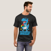 T-shirt Sensibilisation sur l'autisme Dinosaure radicaleme (Devant entier)