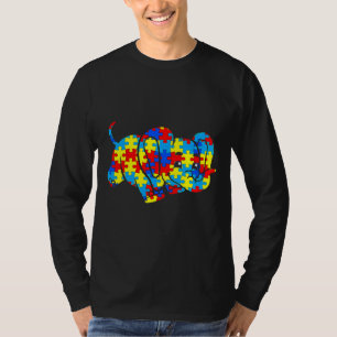 T-shirt Sensibilisation sur l'autisme Elephant Cadeau