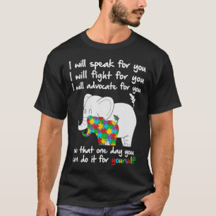 T-shirt Sensibilisation sur l'autisme Elephant Maman Ensei