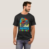 T-shirt Sensibilisation sur l'autisme Embrace Différences (Devant entier)
