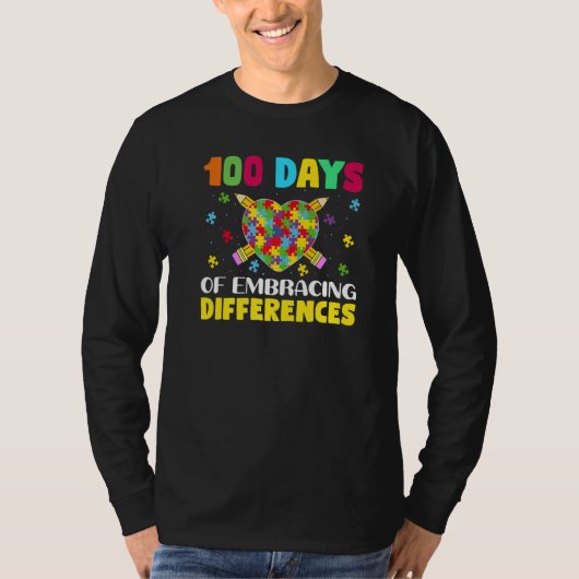 T-shirt Sensibilisation sur l'autisme Embrasser Différence (Devant)