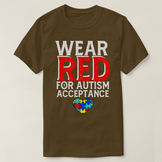 T-shirt Sensibilisation sur l'autisme et acceptation 1 (Design devant)