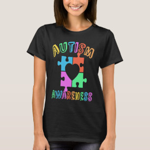 T-shirt Sensibilisation sur l'autisme Être un peu coeur Pu