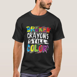 T-shirt Sensibilisation sur l'autisme Femmes Crayons cassé