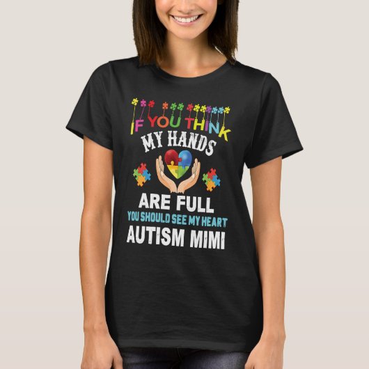 T-shirt Sensibilisation sur l'autisme Fière Autisme Mimi A (Devant)