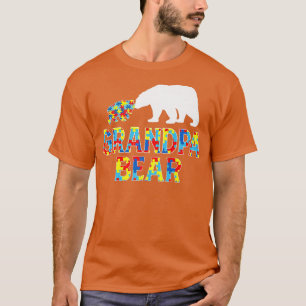 T-shirt Sensibilisation sur l'autisme Grand-Père Soutien O