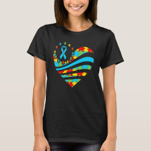 T-shirt Sensibilisation sur l'autisme Heart Support Autist