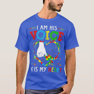 T-shirt Sensibilisation sur l'autisme Je Suis Sa Voix Mama
