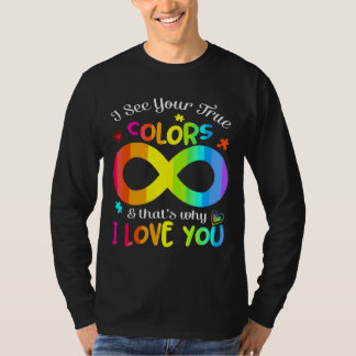 T-shirt Sensibilisation sur l'autisme Je Vois Vos Vrais Co