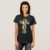 T-shirt Sensibilisation sur l'autisme Jésus Croix Puzzle C (Devant entier)